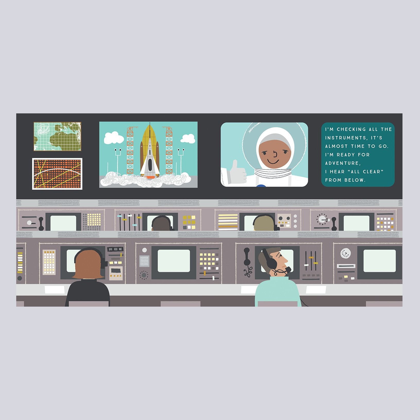 3-2-1 Blast Off inside page spread