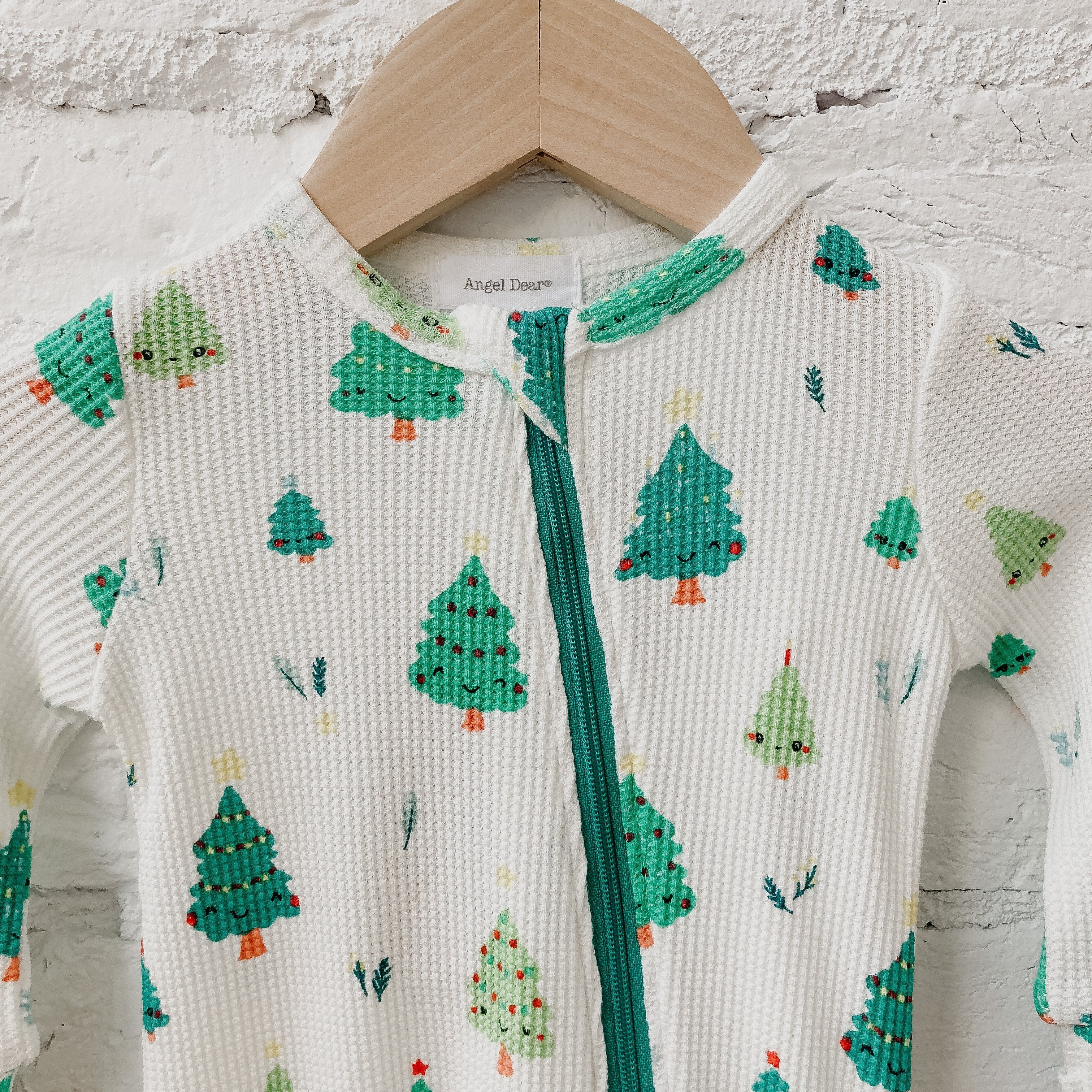 Christmas Trees Two-Way Zipper Romper