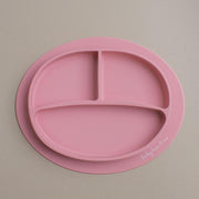 Silicone Suction Plate in Dusty Rose