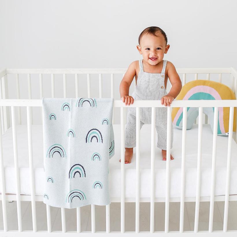 Blue Rainbow Blanket