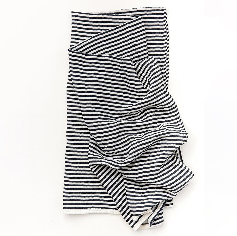 Black + White Stripe Swaddle