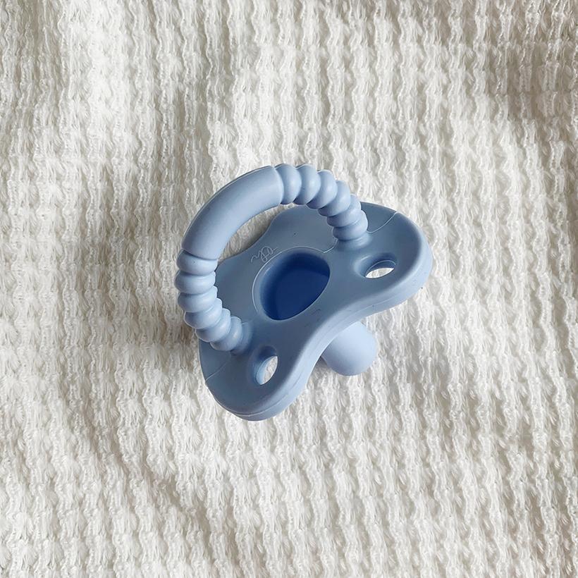 Silicone Soother Pacifier in Baby Blue