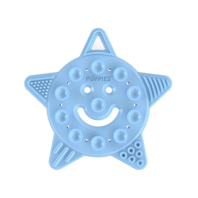 Smiley The Star Teether in Baby Blue