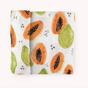 Papaya Muslin Swaddle Blanket