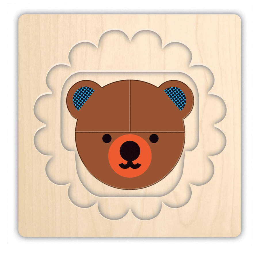 Animal Faces 4 Layer Puzzle