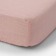 Rose Petal Muslin Crib Sheet