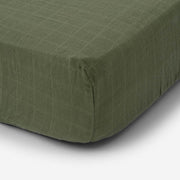 Fern Muslin Crib Sheet