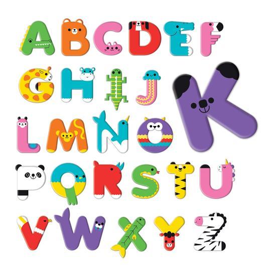 Animal ABC Stickable Bath Shapes
