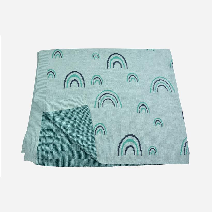 Blue Rainbow Blanket