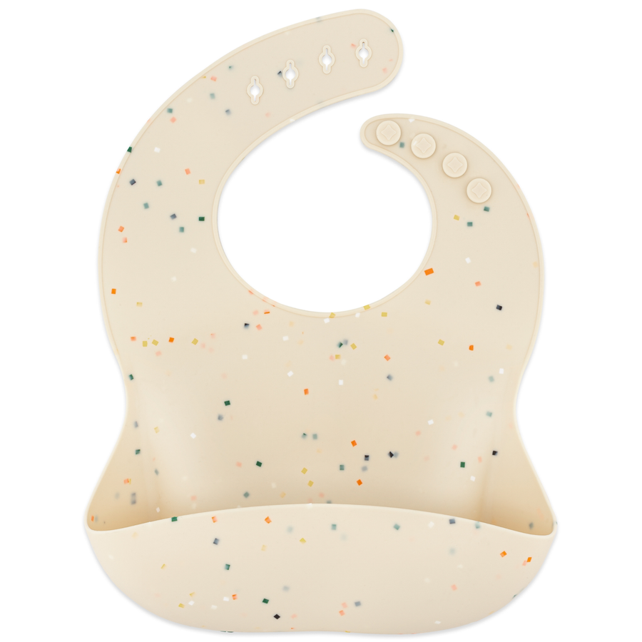 Coconut Confetti Silicone Bib