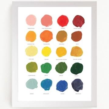 Color Mixing Art Print