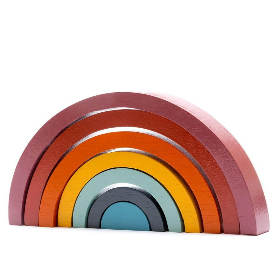Contemporary Wooden Rainbow Stacker
