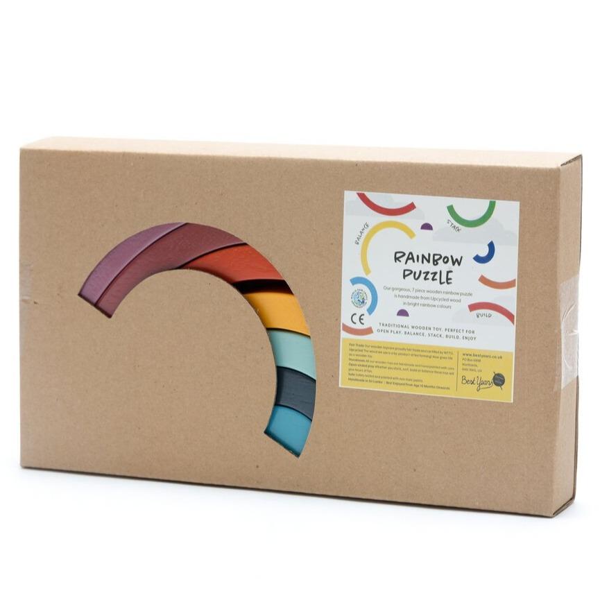 Contemporary Wooden Rainbow Stacker