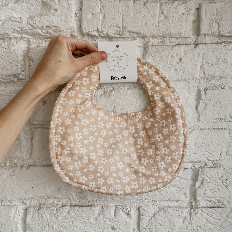 Cream Daisy Bib