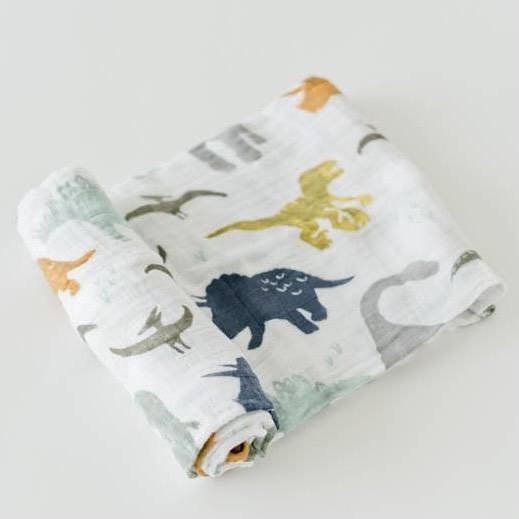 Dino Friends Muslin Swaddle