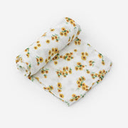 Ditsy Sunflower Deluxe Muslin Swaddle