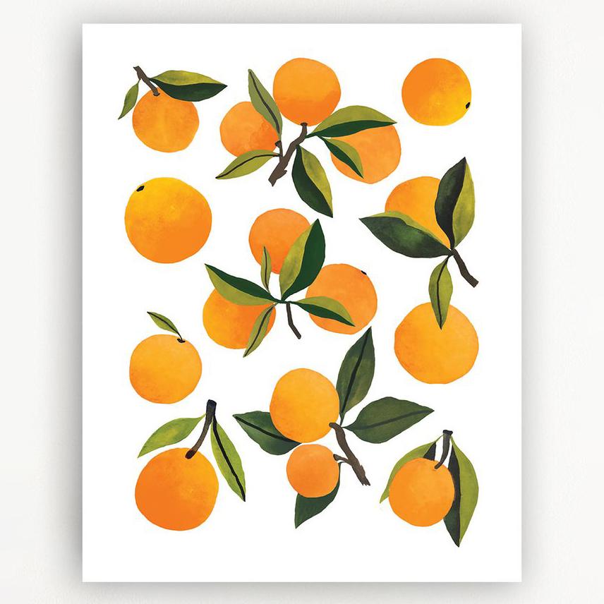 Fresh Clementines Art Print