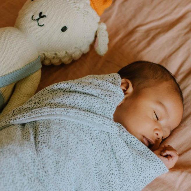 Green Seed Muslin Swaddle