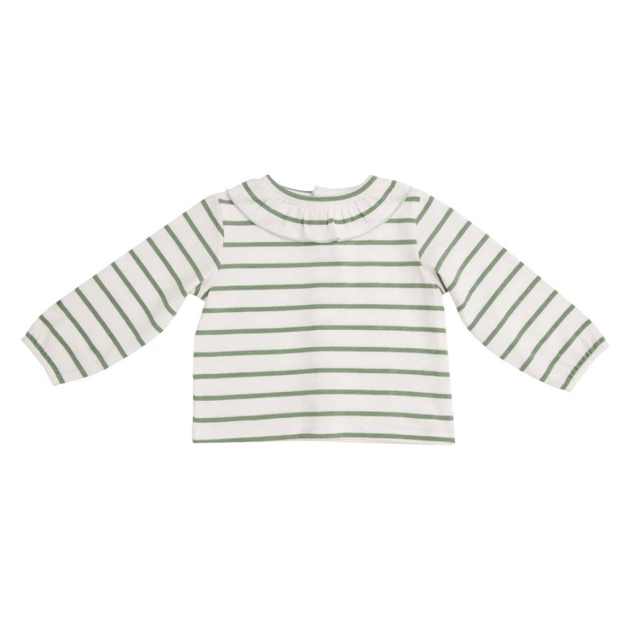 Green Stripe Organic Blouse