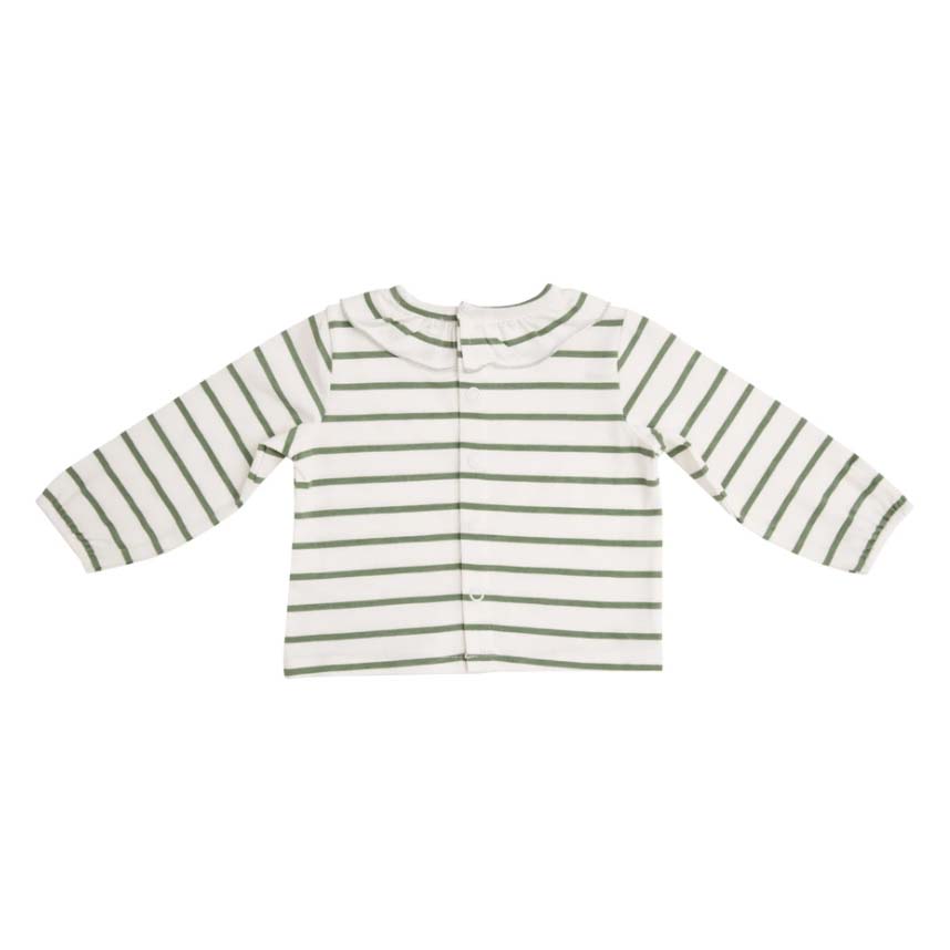 Green Stripe Organic Blouse