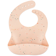 Guava Confetti Silicone Bib