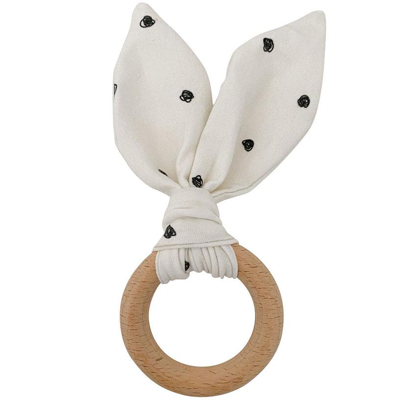 Dots Crinkle Bunny Ears Teether