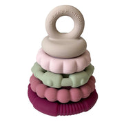 Silicone Teether Stacker in Aspen