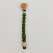 Jolie Pacifier Clip in Army Green
