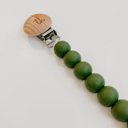 Jolie Pacifier Clip in Army Green