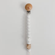 Jolie Pacifier Clip in Cookies and Cream