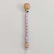Jolie Pacifier Clip in Lavender Fog