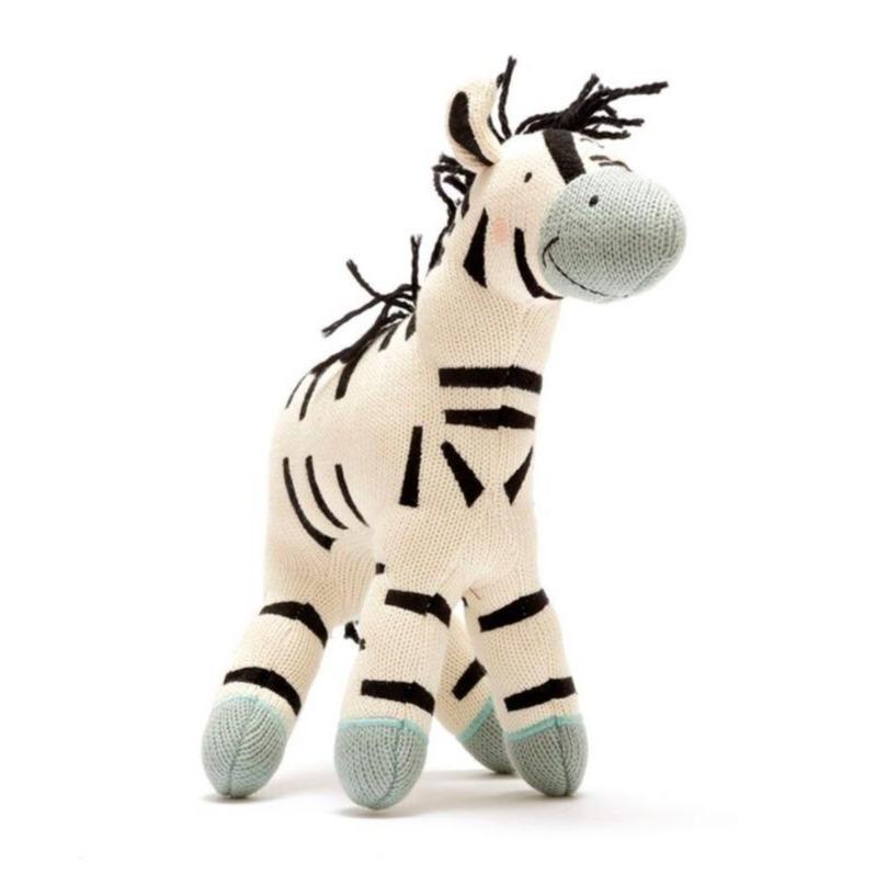 Knitted Zebra Plush