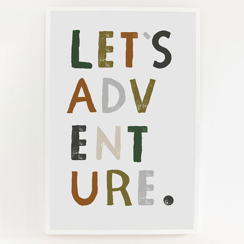 Let's Adventure Art Print
