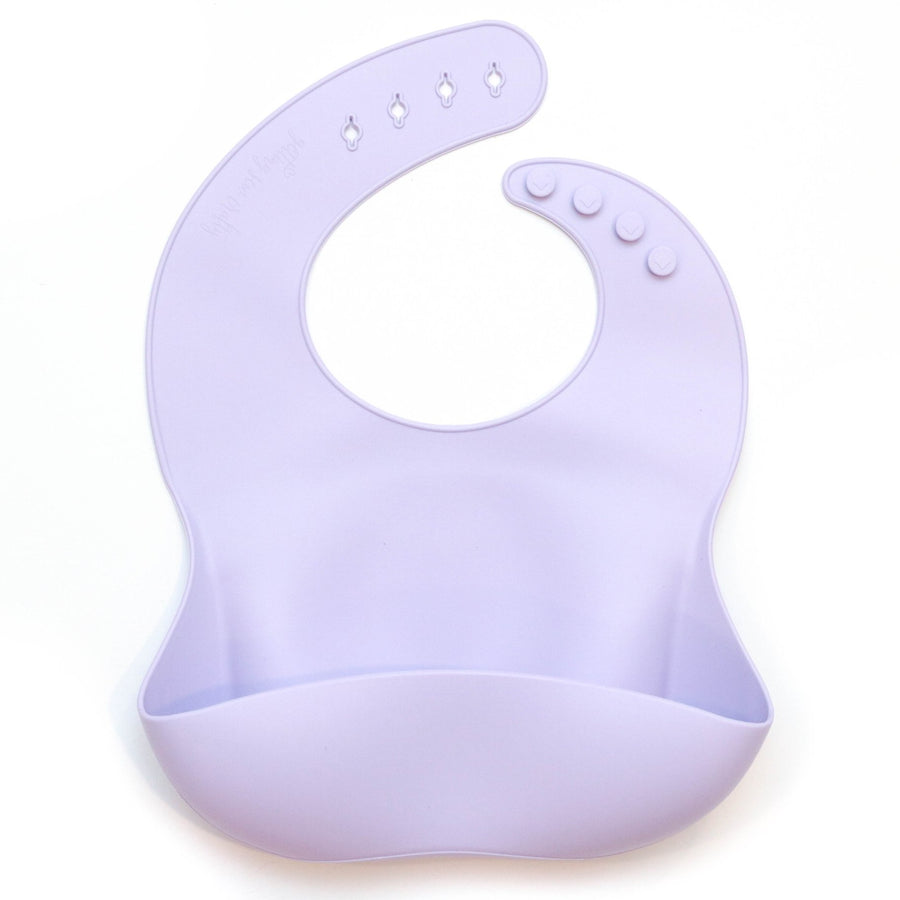 Lilac Silicone Bib