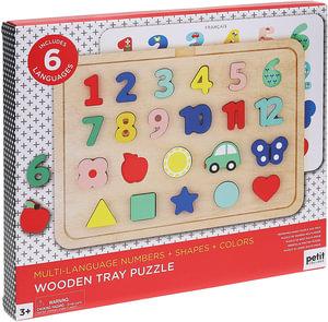 Multi-Language Wooden Tray Puzzle