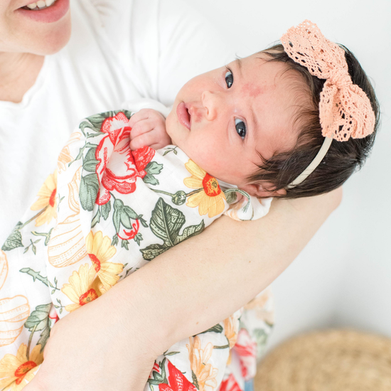 Muslin Baby Blanket in Bloom