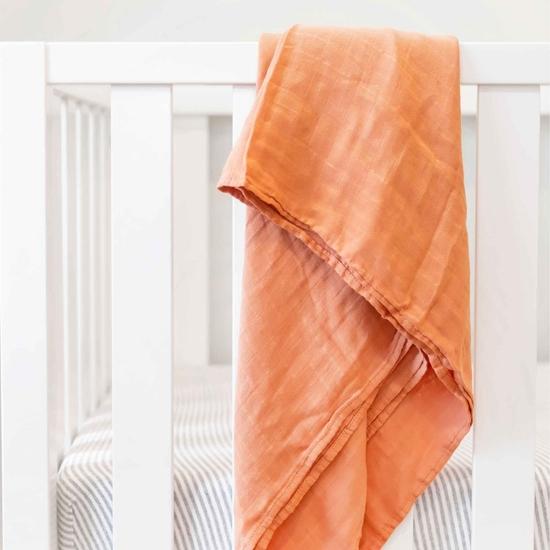 Muslin Swaddle in Burnt Orange