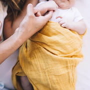 Mustard Muslin Swaddle