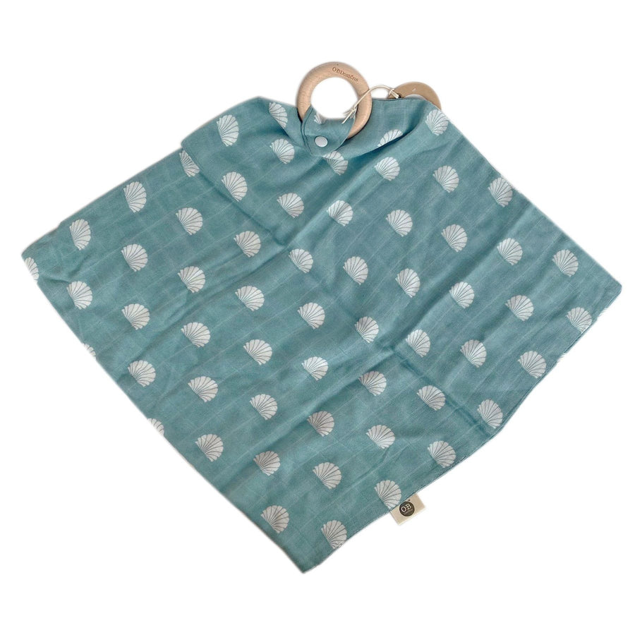 Ocean Shell Muslin Blankey Teether