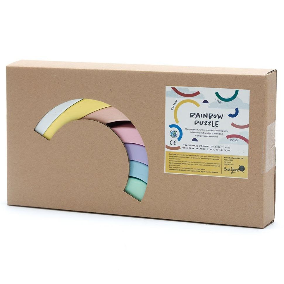 Pastel Wooden Rainbow Stacker