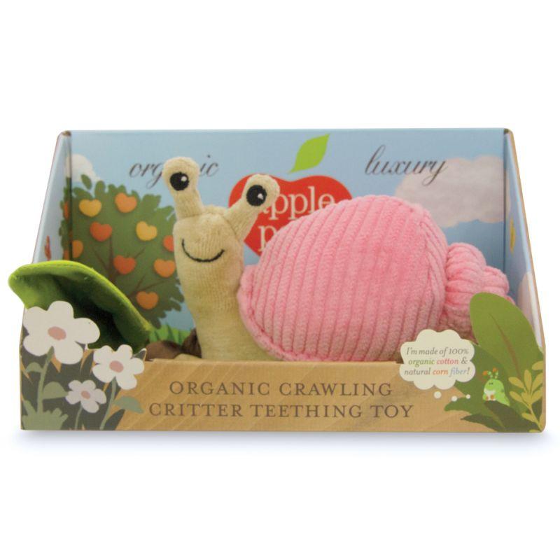 Pink Crawling Snail Teething Toy