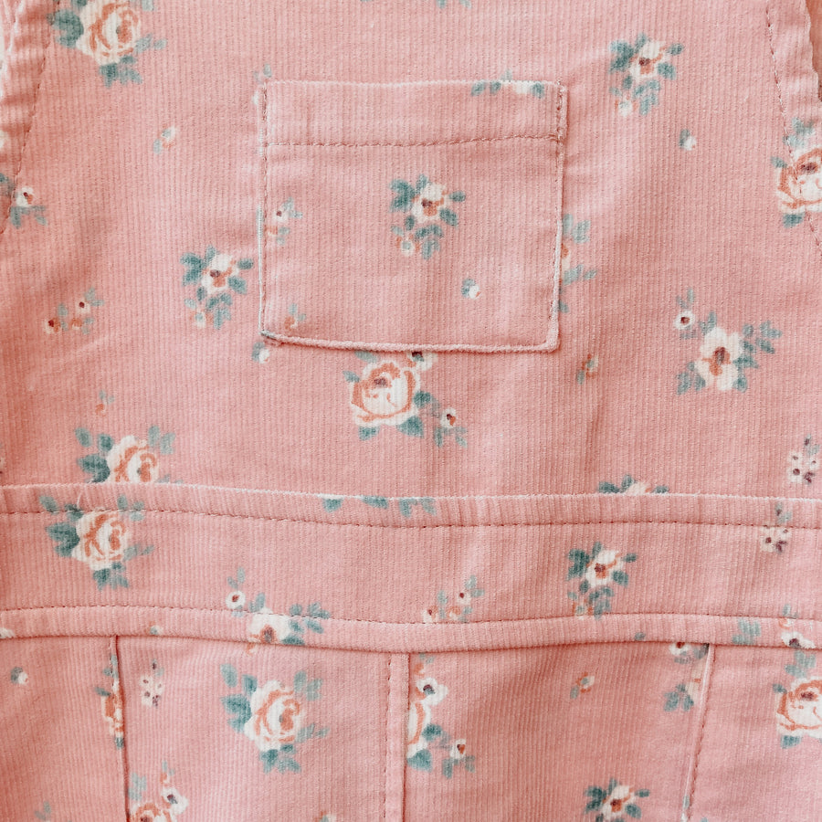 Rose Corduroy Overalls