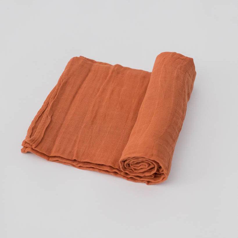 Rust Muslin Swaddle