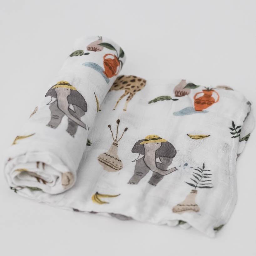 Safari Social Deluxe Muslin Swaddle