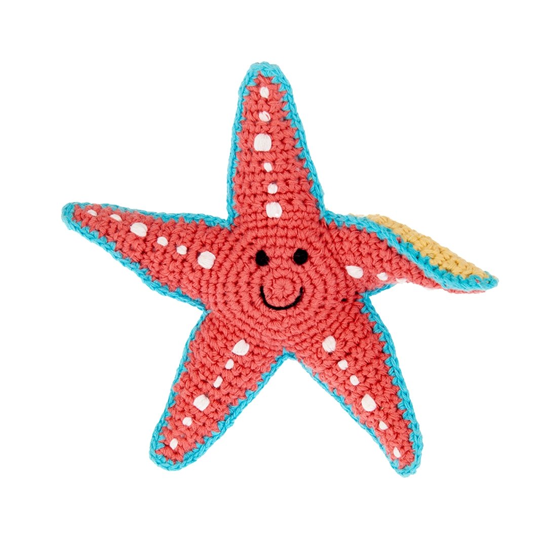 starfish rattle pebble