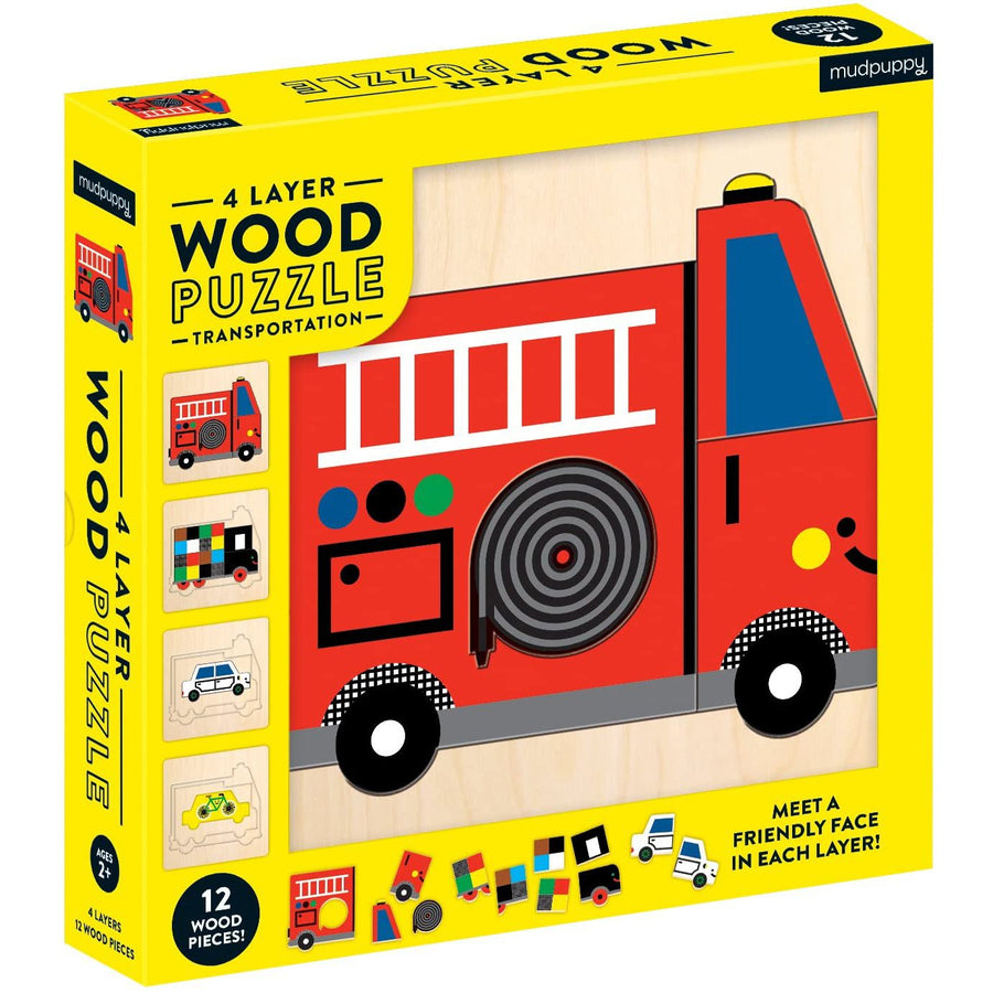 Transportation Friends 4 Layer Puzzle