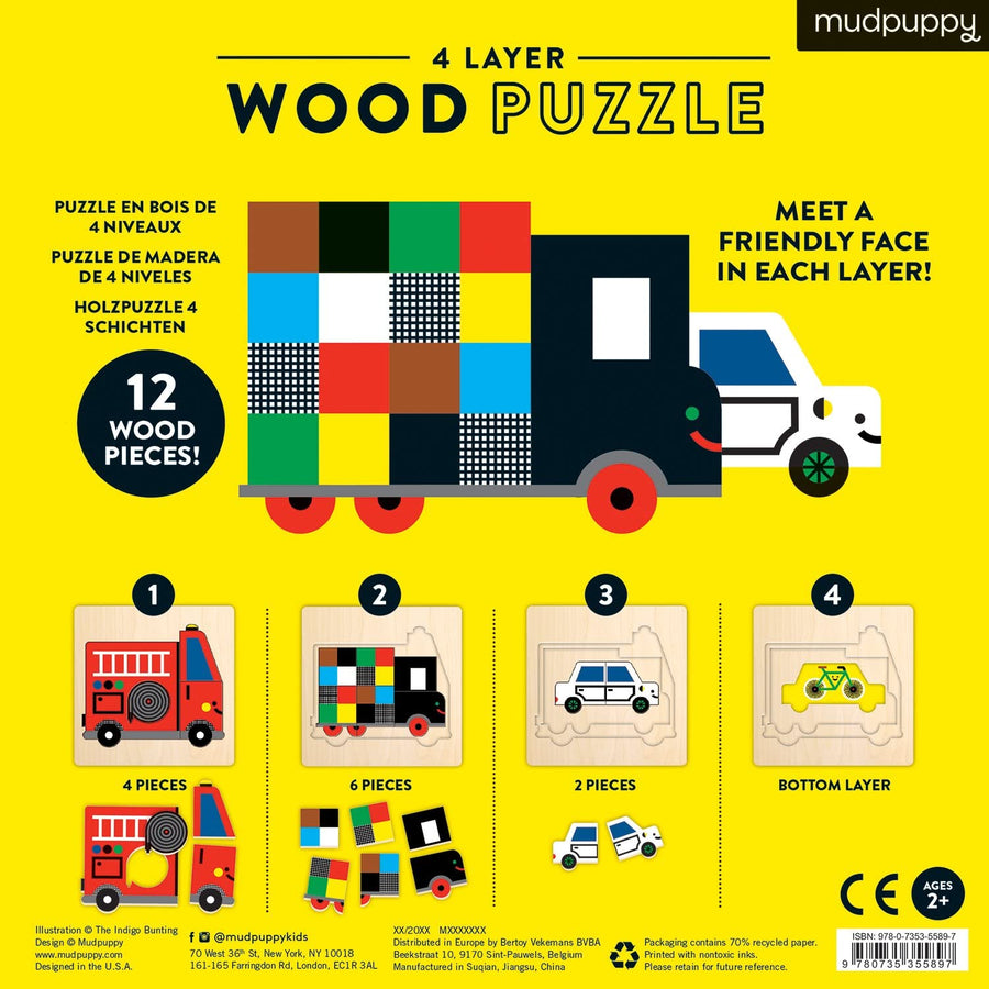 Transportation Friends 4 Layer Puzzle