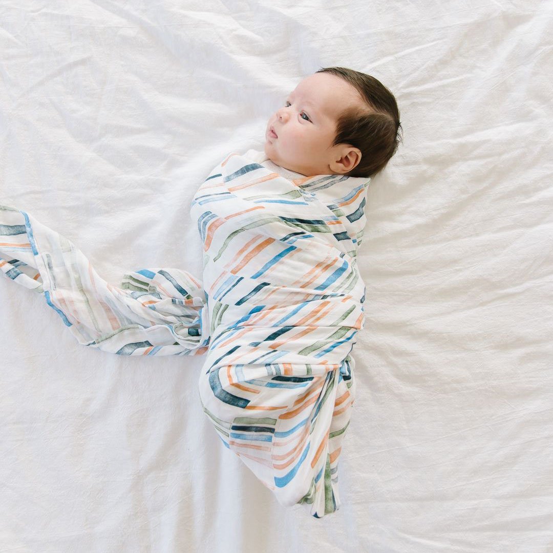Weston Stripes Deluxe Muslin Swaddle